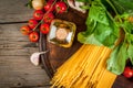 Ingredients for making pasta Royalty Free Stock Photo