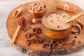 Ingredients For Making Winter Hot Chocolate With Cinnamon  And Other Spices