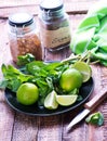 Ingredients for mojito