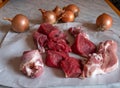 ingredients for Neapolitan meat sauce Royalty Free Stock Photo