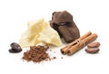 Ingredients for ÃÂooking homemade chocolate Royalty Free Stock Photo