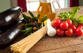 Ingredients of Pasta alla Norma Royalty Free Stock Photo