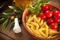 Ingredients of Pasta alla Norma Royalty Free Stock Photo