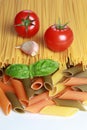 Ingredients for a pasta meal Royalty Free Stock Photo