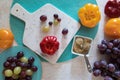 Ingredients For Pickled Tomato Peppers Filled With Grapes