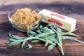 Ingredients for sage and brown butter sauce Royalty Free Stock Photo