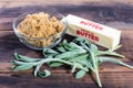 Ingredients for sage and brown butter sauce