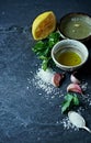 Ingredients for Salsa Verde Royalty Free Stock Photo