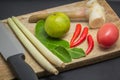 Ingredients of Thai Cuisine Royalty Free Stock Photo