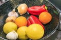 Ingredients to do a paella