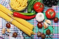 Ingredients for traditional Italian pasta Royalty Free Stock Photo