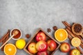 Ingredients for winter drinks Royalty Free Stock Photo