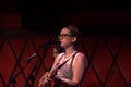 Ingrid Michaelson in session at Rockwood Music Hall Royalty Free Stock Photo