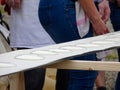 Ingwiller, France - June 9 2018 : World's Longest Flammekueche, Record-Breaking Tarte FlambÃ©e Event in Alsace