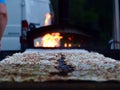 Ingwiller, France - June 9 2018 : World's Longest Flammekueche, Record-Breaking Tarte FlambÃ©e Event in Alsace