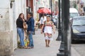 Inhabitants of Valladolid, Mexico. Royalty Free Stock Photo