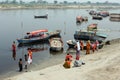 The inhabitants of Vrndavana on the of the river Yamuna. India.