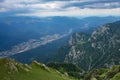 Prahova Valley seen from Bucegi plateau , Romania