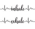 Inhale and Exhale Royalty Free Stock Photo