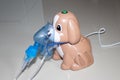 An inhaler made in pet puppy shape. Suitable for adult and pediatric. Compressor nebulizer