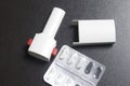 Inhaler and powder for inhalation in capsules. Prevention and treatment of bronchospasm.
