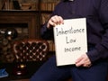 Inheritance Law income is shown on the business photo using the text Royalty Free Stock Photo