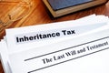 Inheritance tax and last will Royalty Free Stock Photo