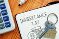Inheritance Tax is shown using the text Royalty Free Stock Photo