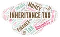 Inheritance Tax word cloud Royalty Free Stock Photo