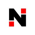 INI company initial letters monogram. INI typography logo