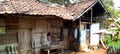 This is a photo of the building in the past, this photo was taken with a high resolution, the photo was taken at the Baduy Royalty Free Stock Photo