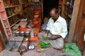 Inidan Man Sells Leaf Royalty Free Stock Photo