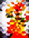 An inimitable and stunning digital illustration of designing pattern of colorful squares Royalty Free Stock Photo