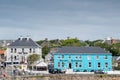 Inishmore, Aran Islands, county Galway, Ireland - 18.06.2021: Bayview restaurant and the bar, warm sunny day. Tourist in the