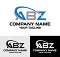 Initial ABZ letter modern typography vector logo design template Royalty Free Stock Photo
