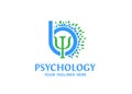 Initial b letter with Psychology logo