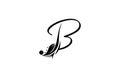 Initial B Linked Beauty Simply Florish Logo