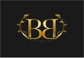 Initial BB Letter Linked Swoosh Rounded Monogram Logotype Royalty Free Stock Photo