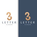 Initial BJ Letter Logo, Modern and Luxury Minimalist JB Logo Vector Template