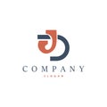 Initial BJ Letter Logo, Modern and Luxury Minimalist JB Logo Vector Template