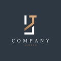 Initial BJ Letter Logo, Modern and Luxury Minimalist JB Logo Vector Template