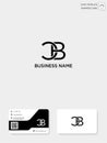 initial CB or BC creative logo template and business card template. vector illustration and logo inspiration