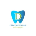 Modern initial d dental care Logo Concept Royalty Free Stock Photo