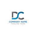 Initial DC Letter Logo With Creative Modern Business Typography Vector Template