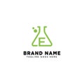 initial e molecular dna logo design template vector illustration icon element Royalty Free Stock Photo