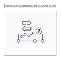 Initial expansion line icon Royalty Free Stock Photo