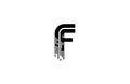 Initial F Multi Line Bold Speed Logo