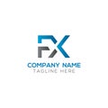 Initial FX Letter Logo With Creative Modern Business Typography Vector Template. Creative Letter FX Logo Vector