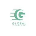 initial g logo template, design vector icon illustration