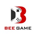Initial game stick logo design B